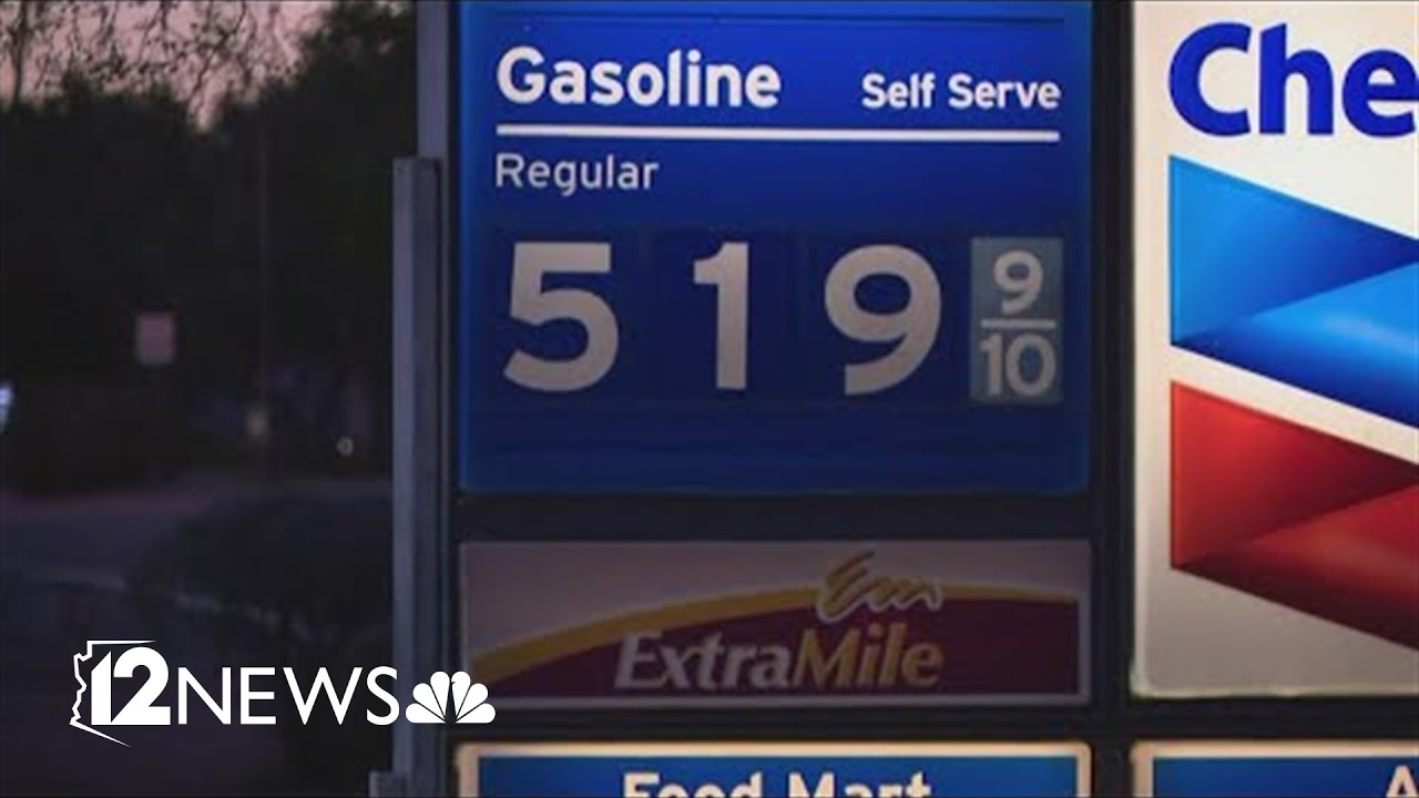 Phoenix gas prices hit 5 a gallon average overnight YouTube