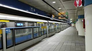 台北捷運板南線C341型207-208/BL06府中站往頂埔-出站影像20211126