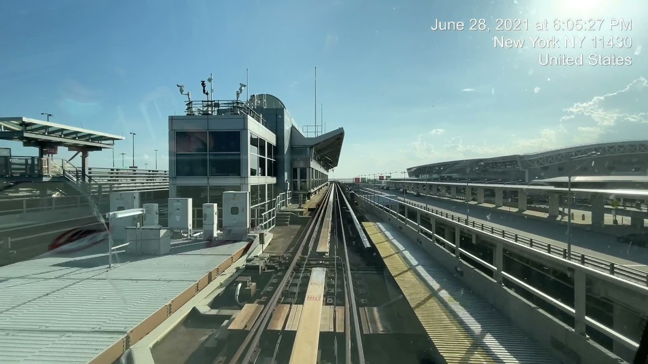 Baggage Claim to Rental Car, John F Kennedy International Airport, New York (Jun 28, 2021)