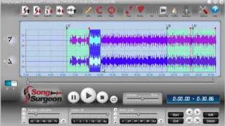 Song Surgeon Version 3 - Wave Form Editing Example 1