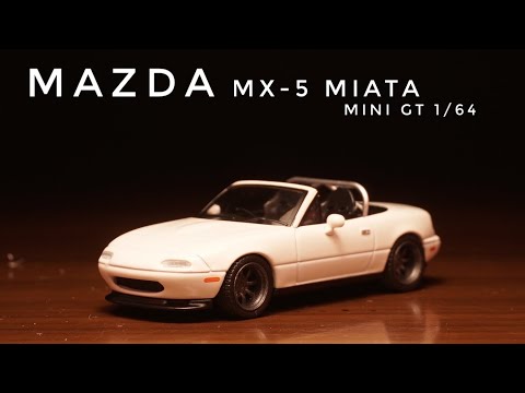 ミニカー MINI GT Mazda Miata & Euro Roadster Mini GT 1/64 Mazda Miata MX-5 NA Tuned Version Dark Blue LHD