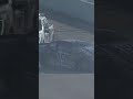 Justin bonsignore hits the wall hard at Kansas