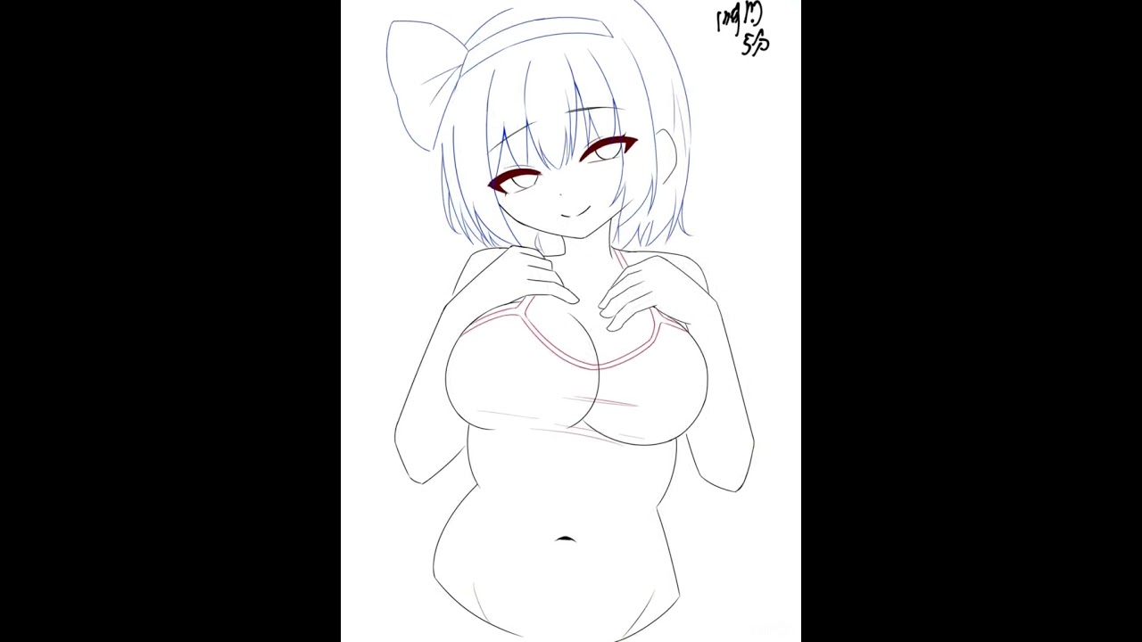 【東方】スク水の妖夢描いてみた