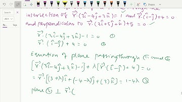 Vectors : - ( Vector equation of plane through the intersection of two planes ) - 119.