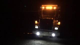Peterbilt 6x4 half-round dump truck