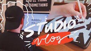 Productive Freelance Vlog Designing Logos, Merch, &amp; Framing Art