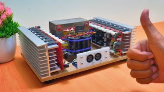 Build new 750w+750w amplifier board - DIY Micro Boostrap 16 Transistors czbproject