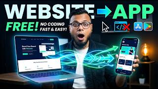 convert website to android app 📱 No Coding Needed (Beginner Guide) | make android app