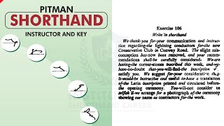 Exercise-106 | Audio Dictation | Pitman Green Book | By Janvi Ma'am