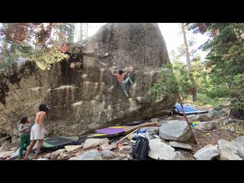 Beta Video for climb Soul Train v9, Lake Tahoe