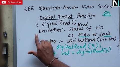 U1 #T6 | Functions associated with Digital Input/Output pins of Arduino ATmega328