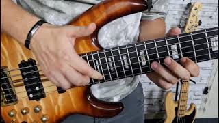 Bass groove, melody and tapping on Carvin LB 76