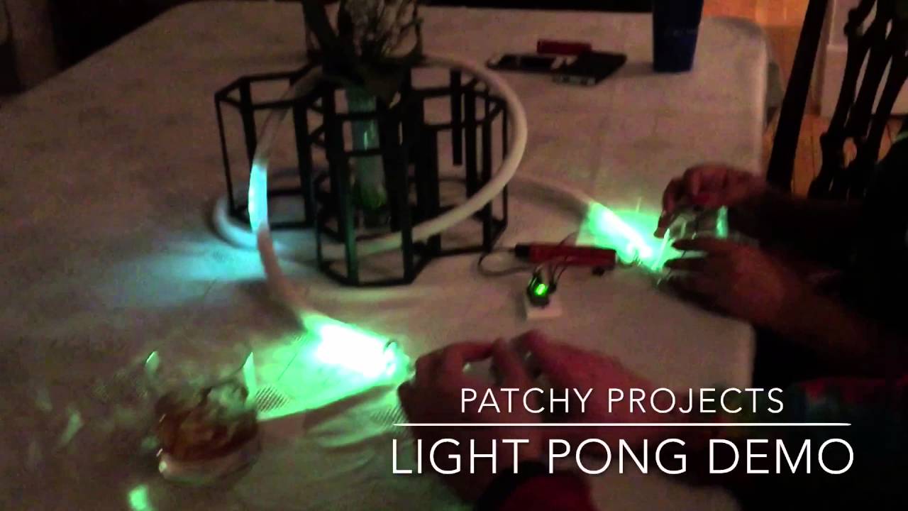 Light Pong (LED Game) - First Prototype - YouTube