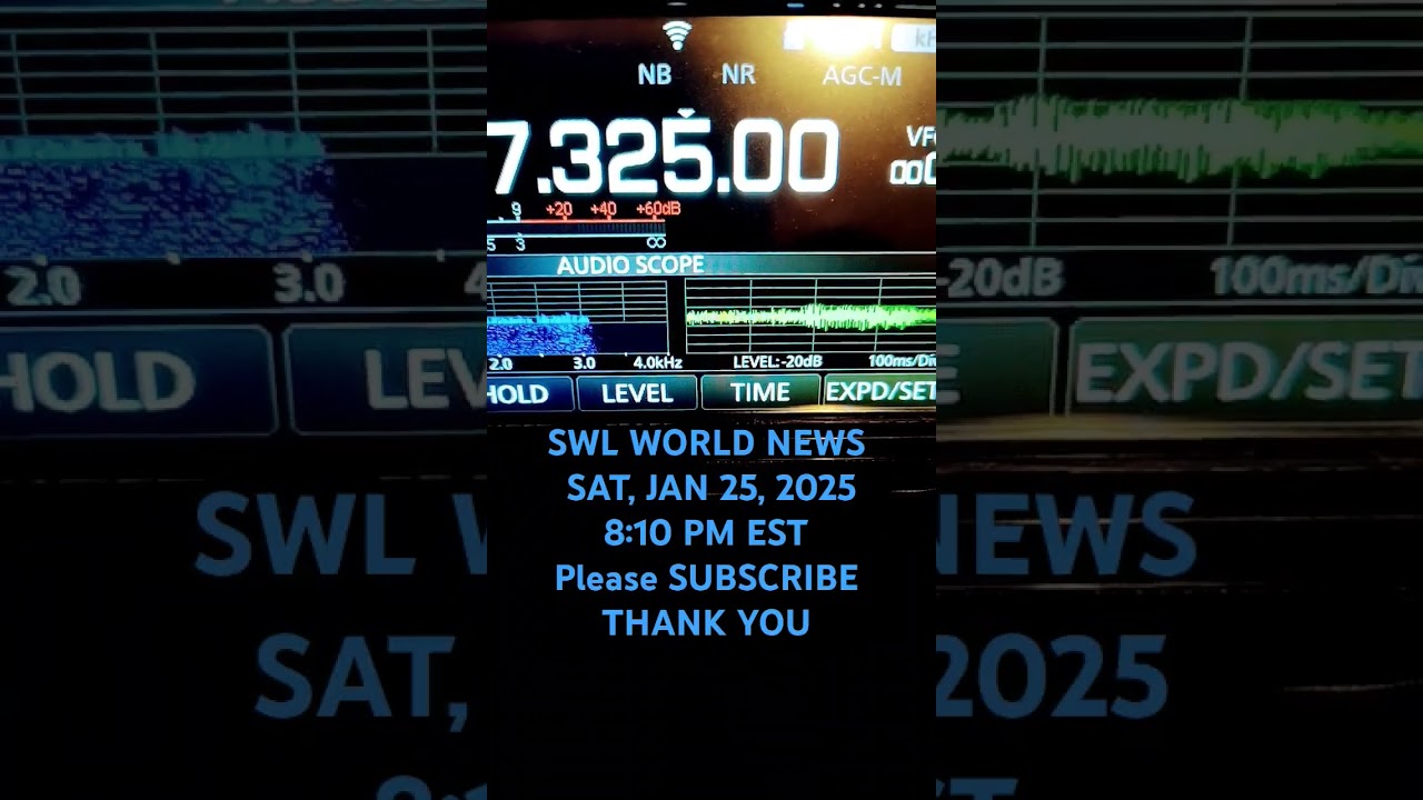 Shortwave listening world news on the 40 meter band live am broadcast 