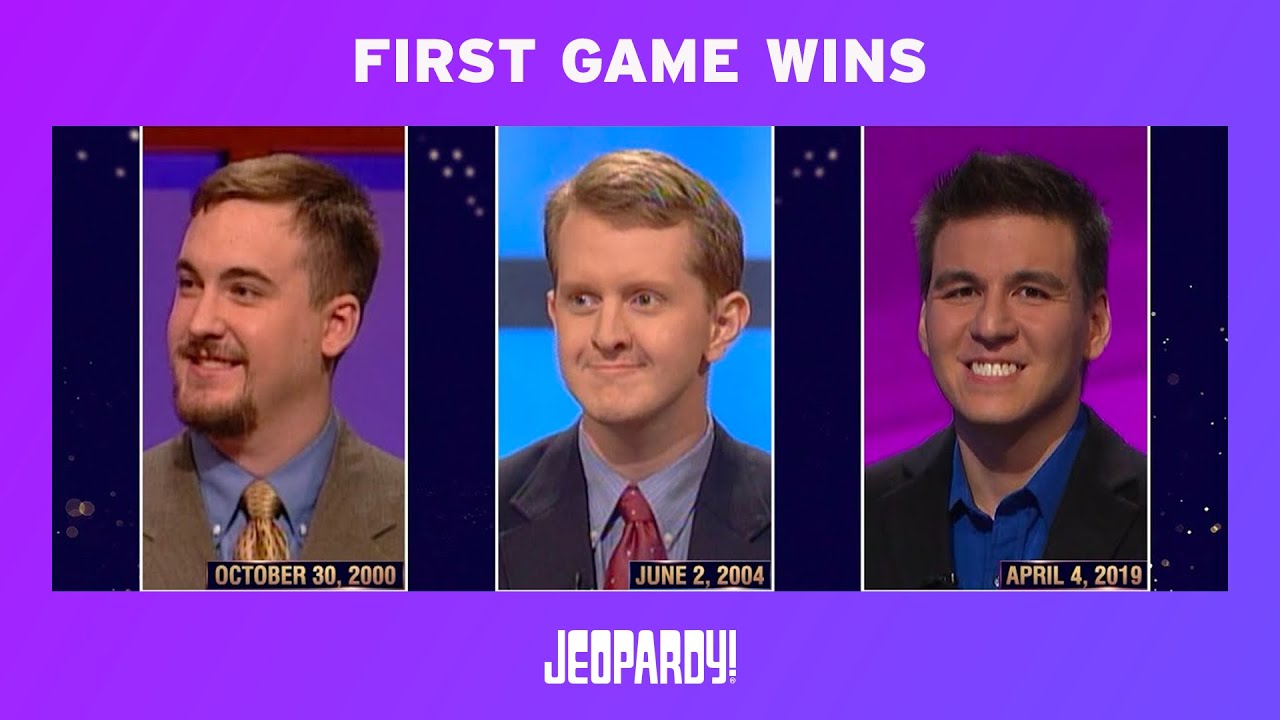 Jeopardygoat Players Look Back At Their First Game Wins Jeopardy Youtube First Game Classic Television Looking Back
