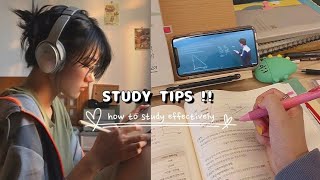 STUDY TIPS  how to study effectively || study motivation