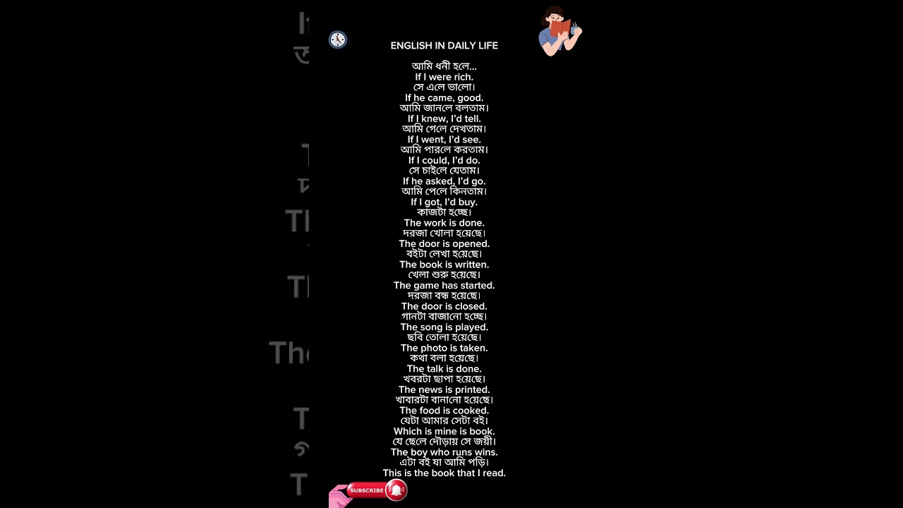 Learn English for daily life 🇬🇧 | Spoken English sentences with Bangla meaning,