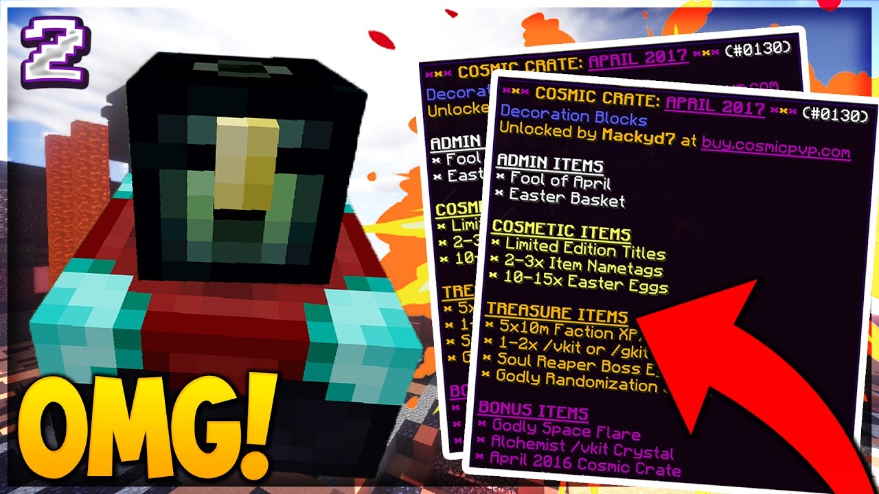 NEW UNLIMITED CRATE DUPE GLITCH!! | Minecraft FACTIONS #2 (Cosmic Demon Planet)