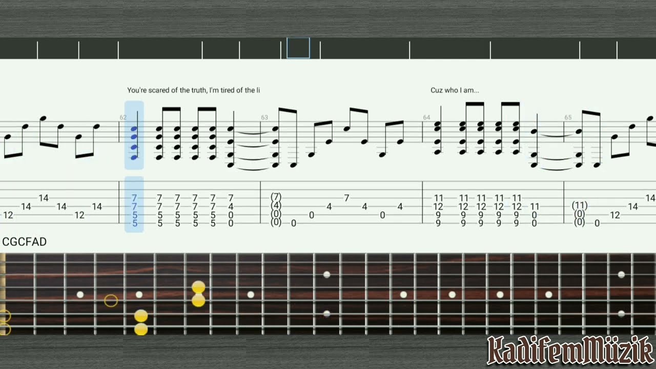 Lie to Me – Easy Fingerstyle Guitar Tutorial + TABs (12 Stones) | Kadifem Tabs