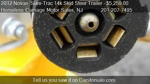 2012 Novae  Sure-Trac 14k Skid Steer Trailer 7 X 2...