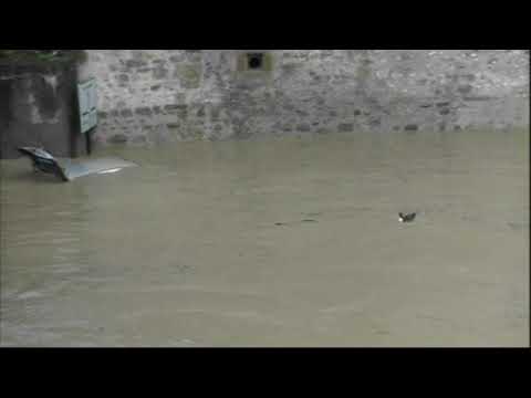 Crue de l'Aude à Limoux 15 octobre 2018