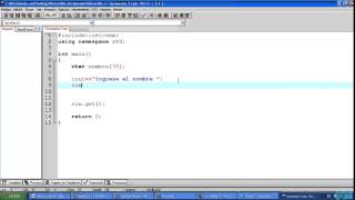 Estructuras secuenciales en C++ Tutorial 3 ,, Uso de char