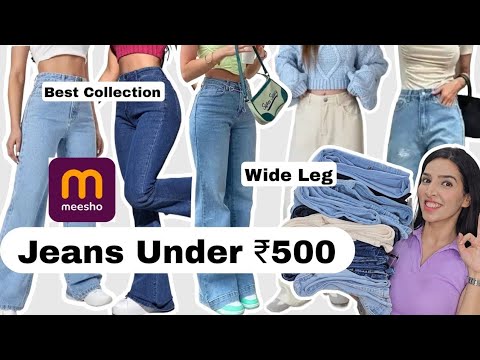 Meesho Jeans haul under 500 😍 | Meesho High Waist Jeans Haul #meesho #meeshohaul #jeans #haul