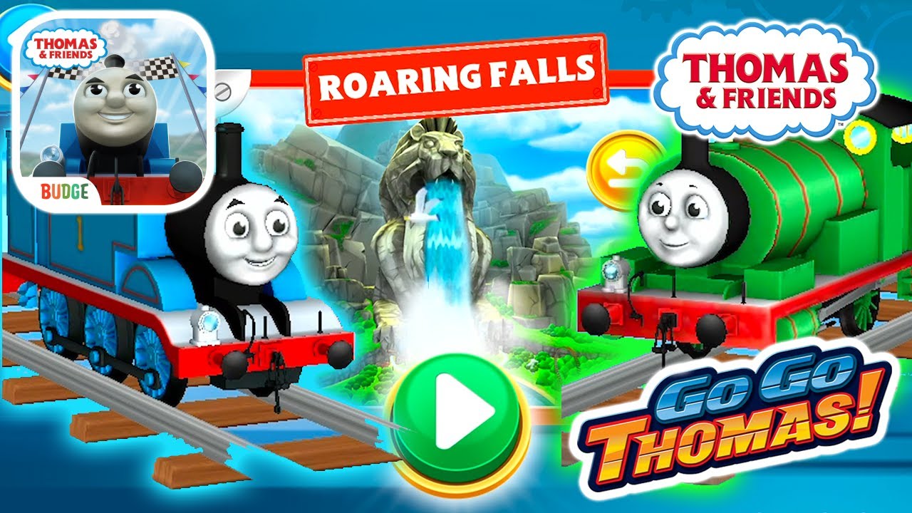Thomas & Friends: Go Go Thomas! #51 💙🍀  Thomas VS Percy at Roaring Falls 2Player Mode Best Train Set