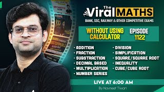 Viral Maths for Bank Exams | Simplification &amp; No. Series Inequality | Arithmetic &amp; DI by Navneet Sir