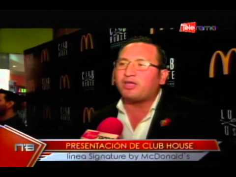 Presentación de Club House línea signature by McDonald´s
