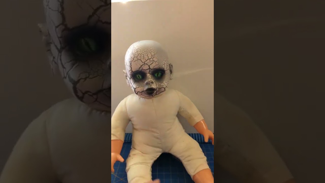 Turning a Dollarama Halloween decoration into a creepy doll 