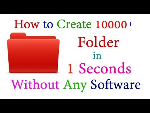 How To Create Multiple Folder In 1 Seconds In Your windows Computer & laptops In Hindi
