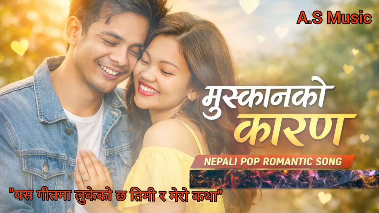मुस्कान को कारण  | nepali pop romantic song | A.S Music 