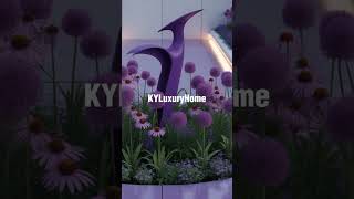 Evde Doğaya Açılan Mor Kapı Resimi