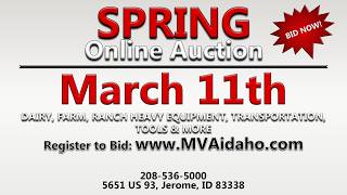 MVA March 11th - Online Auction - Big Items for sale!