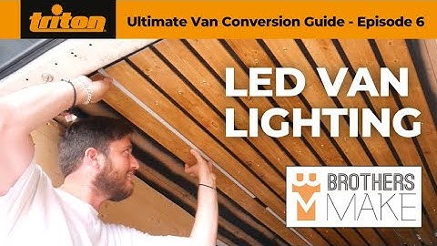 Transform your Van Ceiling with Wooden Slats and LED Lighting