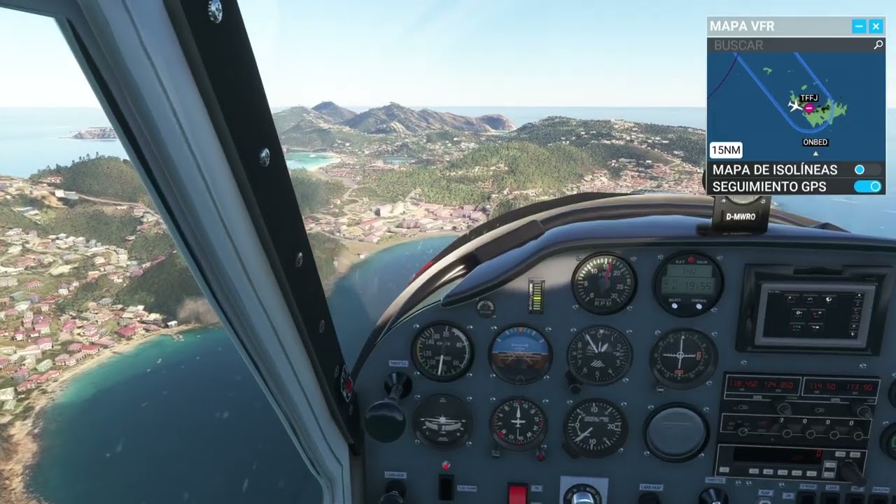 Landing in st Barts MSFS2020
