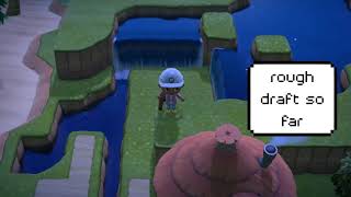 Animal crossing project 1: double sided waterfall screenshot 4