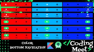 How to Implement Bottom Navigation bar in Android Studio Kotlin