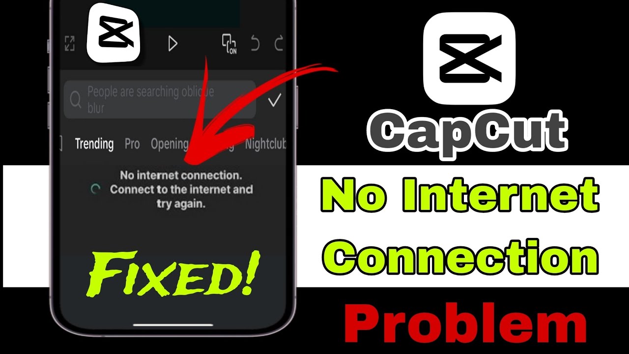 How To Fix CapCut No Internet Connection Problem (Today) | CapCut ...