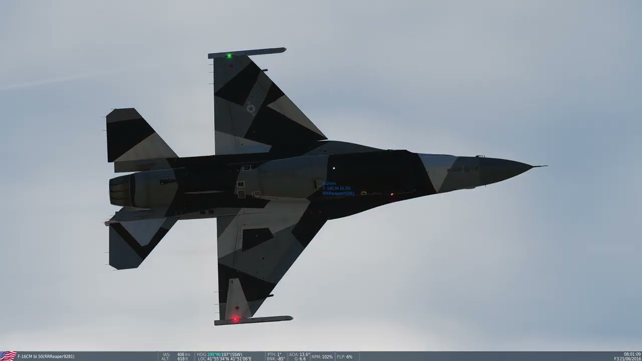 F-16 Display, DCS, Crazy air display.