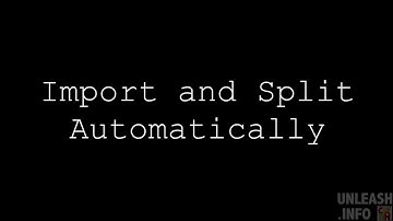 Import and Split Automatically in  Scrivener