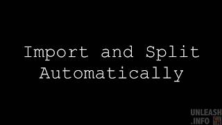 Import and Split Automatically in  Scrivener Profile