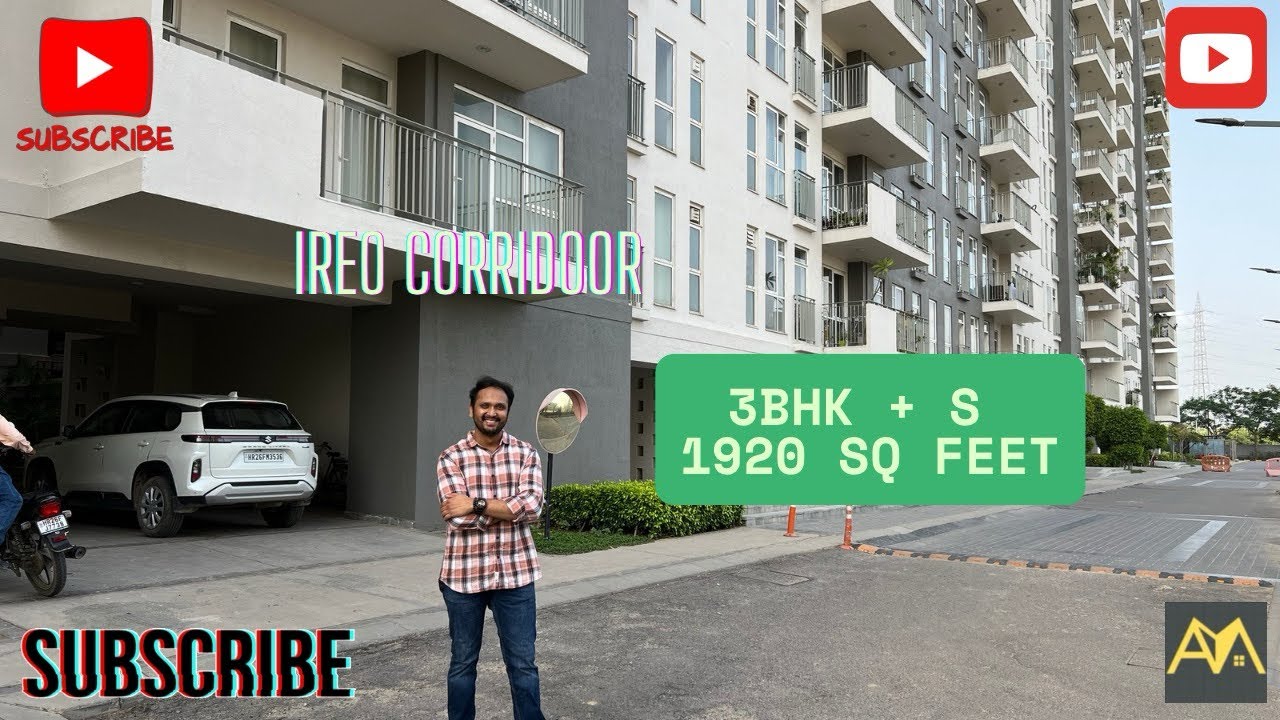 Luxury Apartment For Sale in Gurgaon Sector 67A, Ireo Corridoor 3BHK + S 1920 SF, @3 CR 9310028616