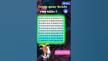 🧩🧠 4х 23=? Solve the example and find the hidden number #quizgames #quiztest #quiztime #puzzlelover