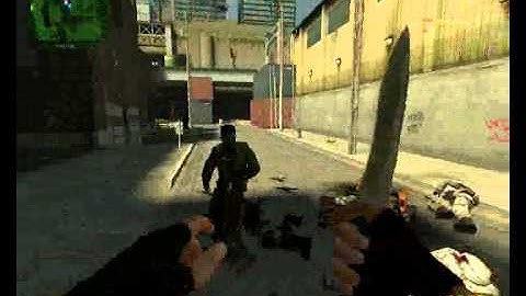 Counter Strike Source - 2 vs 20 bots ("Zombies")