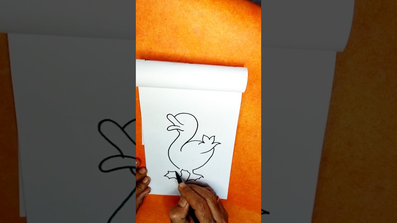Easy Cute  Duck Drawing || 