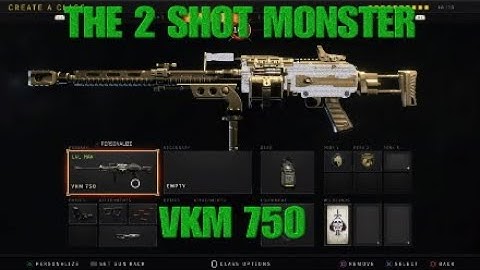 THE 2 SHOT MONSTER VKM 750 BEST CLASS SETUP BLACK OPS 4 #bo4 #COD #blackout #Rdr2 #Youtube #Twitch #