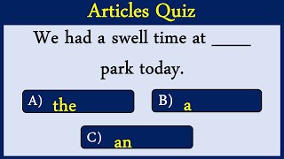 Articles Quiz 1: Can You Score 15/15?