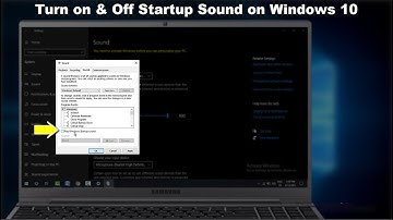 How to Enable & Disable Startup Sound in Windows 10 PC/Laptop